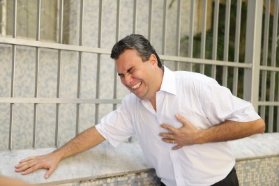 Hombre con angina