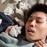 hombre durmiendo con tos